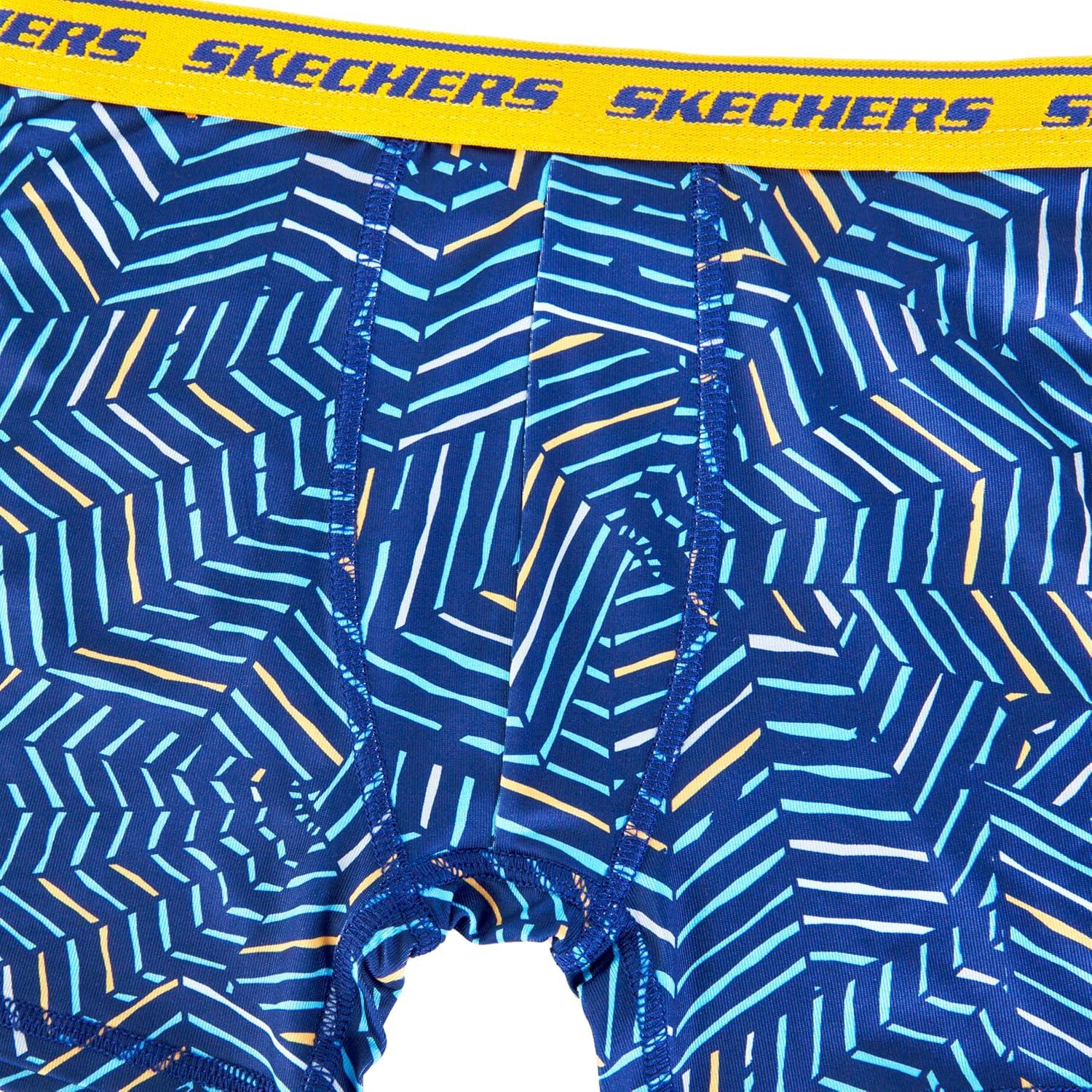 imageSkechers boys Amazon Exclusive 8pk Athletic Boxer Briefs With Unique Prints in Sizes 23t 4 6 8 and 108pack Skate Bxrbr