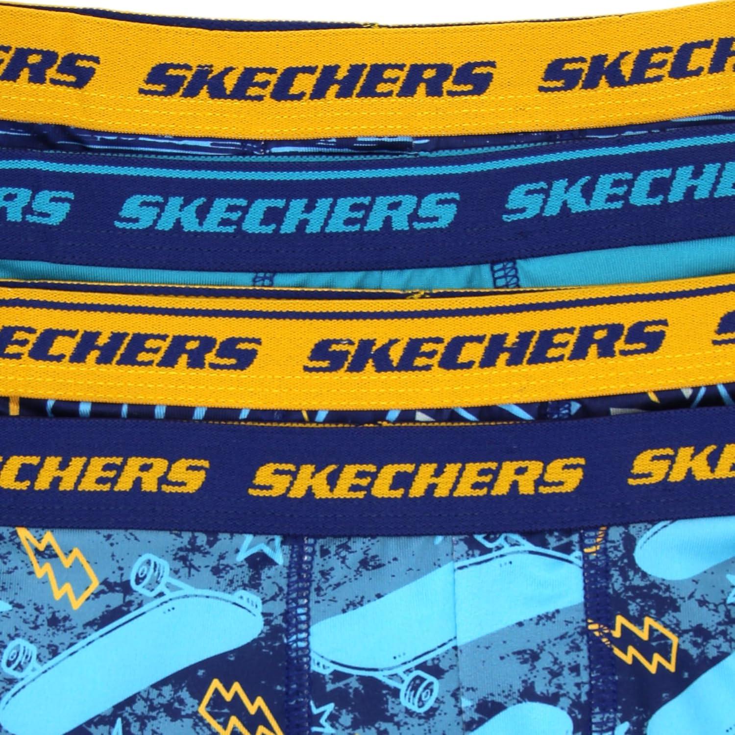 imageSkechers boys Amazon Exclusive 8pk Athletic Boxer Briefs With Unique Prints in Sizes 23t 4 6 8 and 108pack Skate Bxrbr