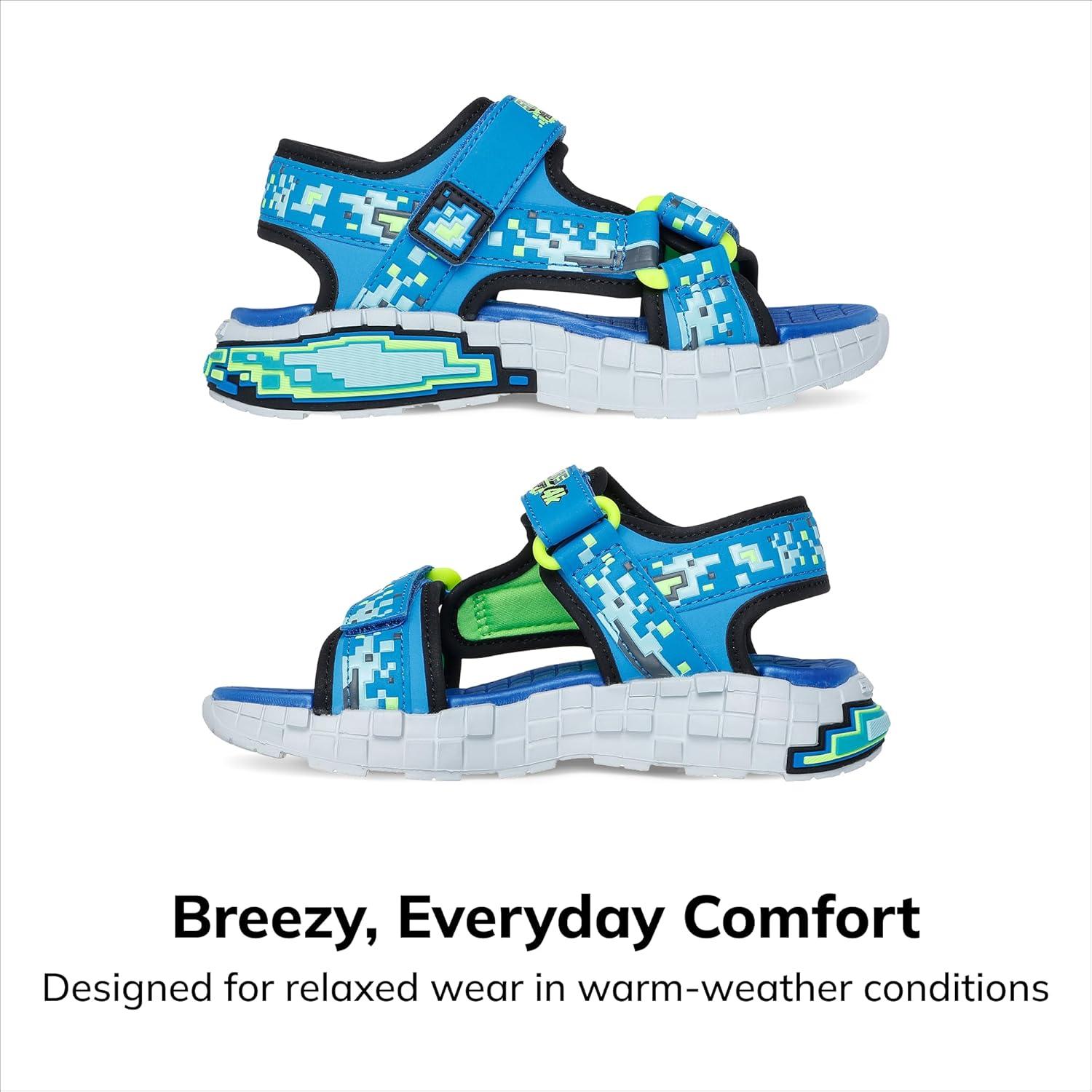 imageSkechers boys Megasplash 4kBlackBlueLime