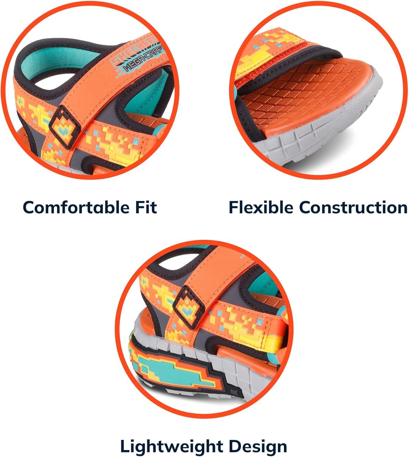 imageSkechers boys Megasplash 4kOrangeBlack