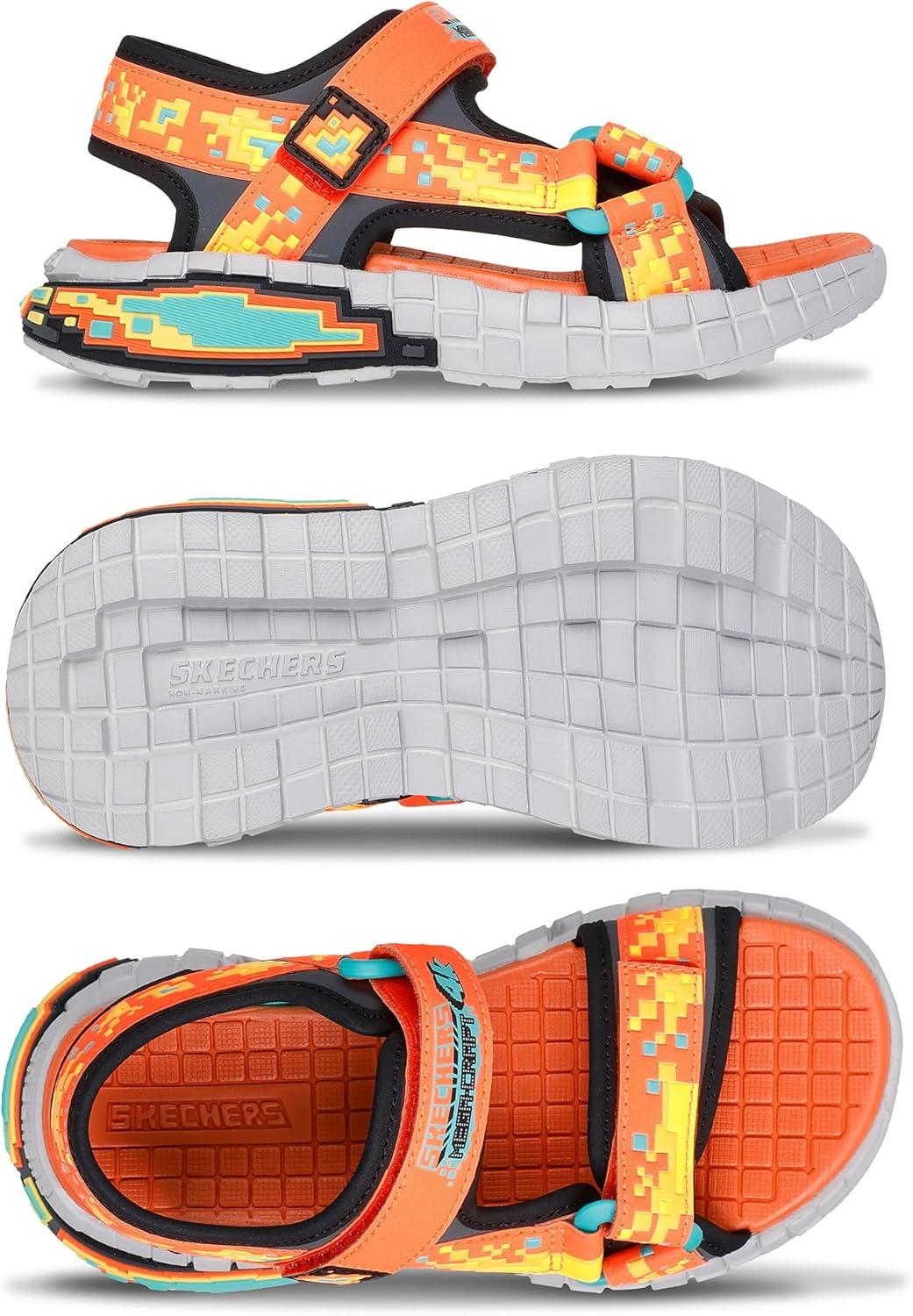 imageSkechers boys Megasplash 4kOrangeBlack