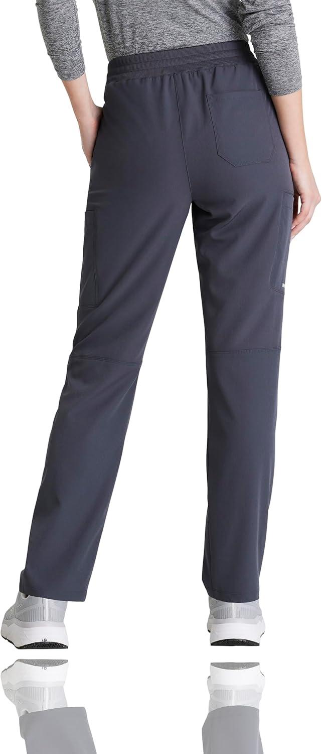 imageSkechers by BARCO Vitality Aura Classic Fit Straight Leg Scrub Pant for Women MidRise 5Pocket Bottom with 4way StretchPewter