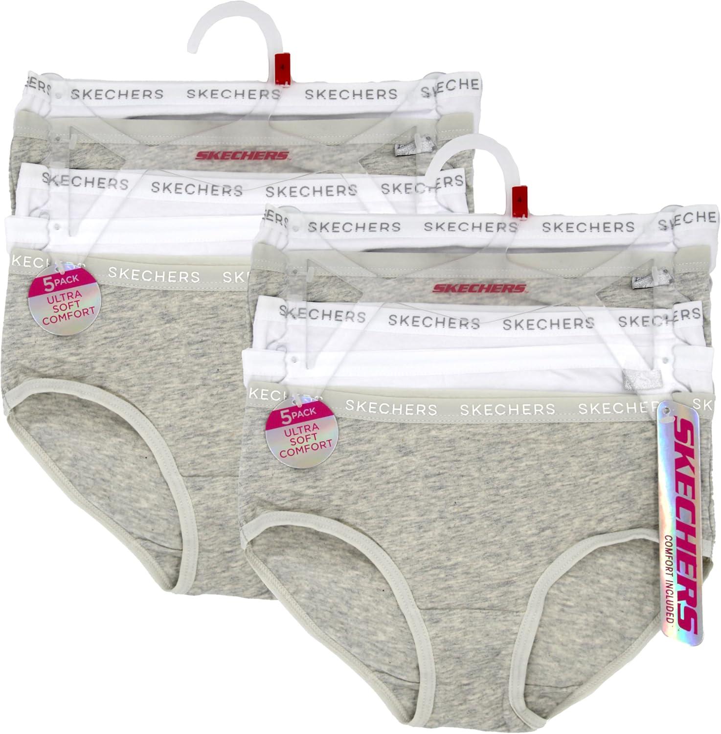 imageSkechers girls Amazon Exclusive Combed Cotton Blend Panties With Unique Prints and Pack Sizes Sizes 23t 4 6 8 and 1010pack Solid Core