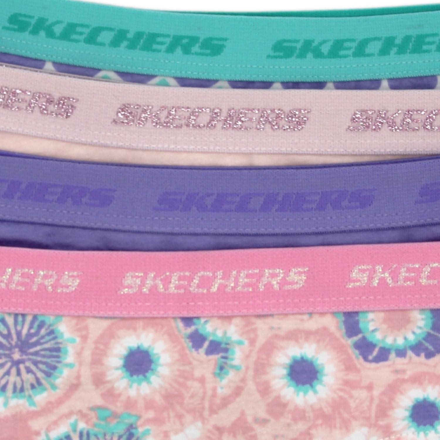 imageSkechers girls Amazon Exclusive Combed Cotton Blend Panties With Unique Prints and Pack Sizes Sizes 23t 4 6 8 and 108pack Heart