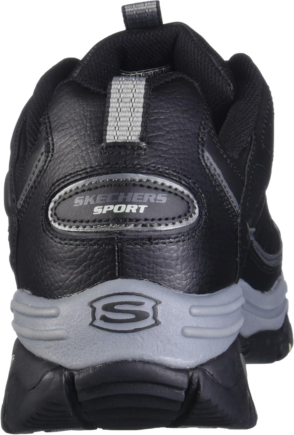 imageSkechers mens Energy Afterburn Shoes LaceUp Sneaker BlackGrey 16 Wide