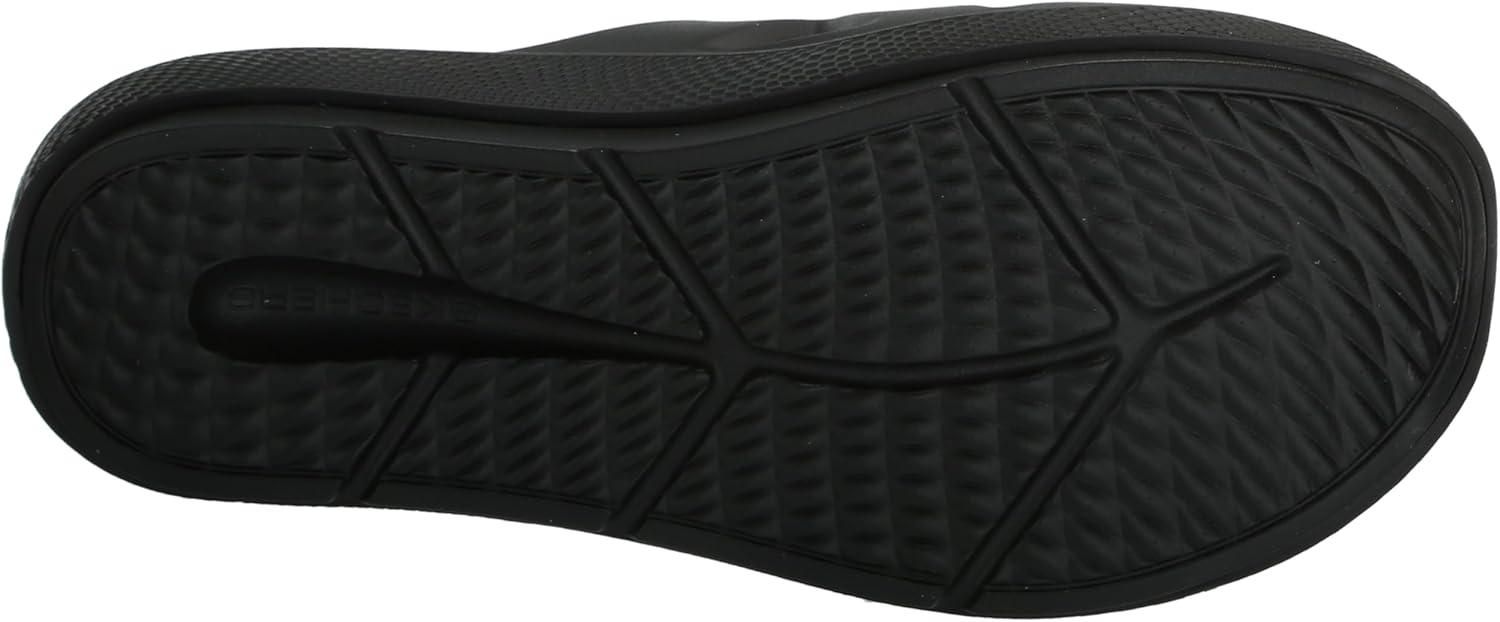 imageSkechers mens Go Recover Refresh Mens Dual Density Arch Fit Slide SandalsBlackBlack