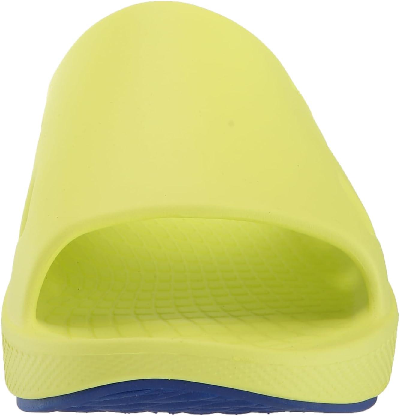 imageSkechers mens Go Recover Refresh Mens Dual Density Arch Fit Slide SandalsYellowBlue