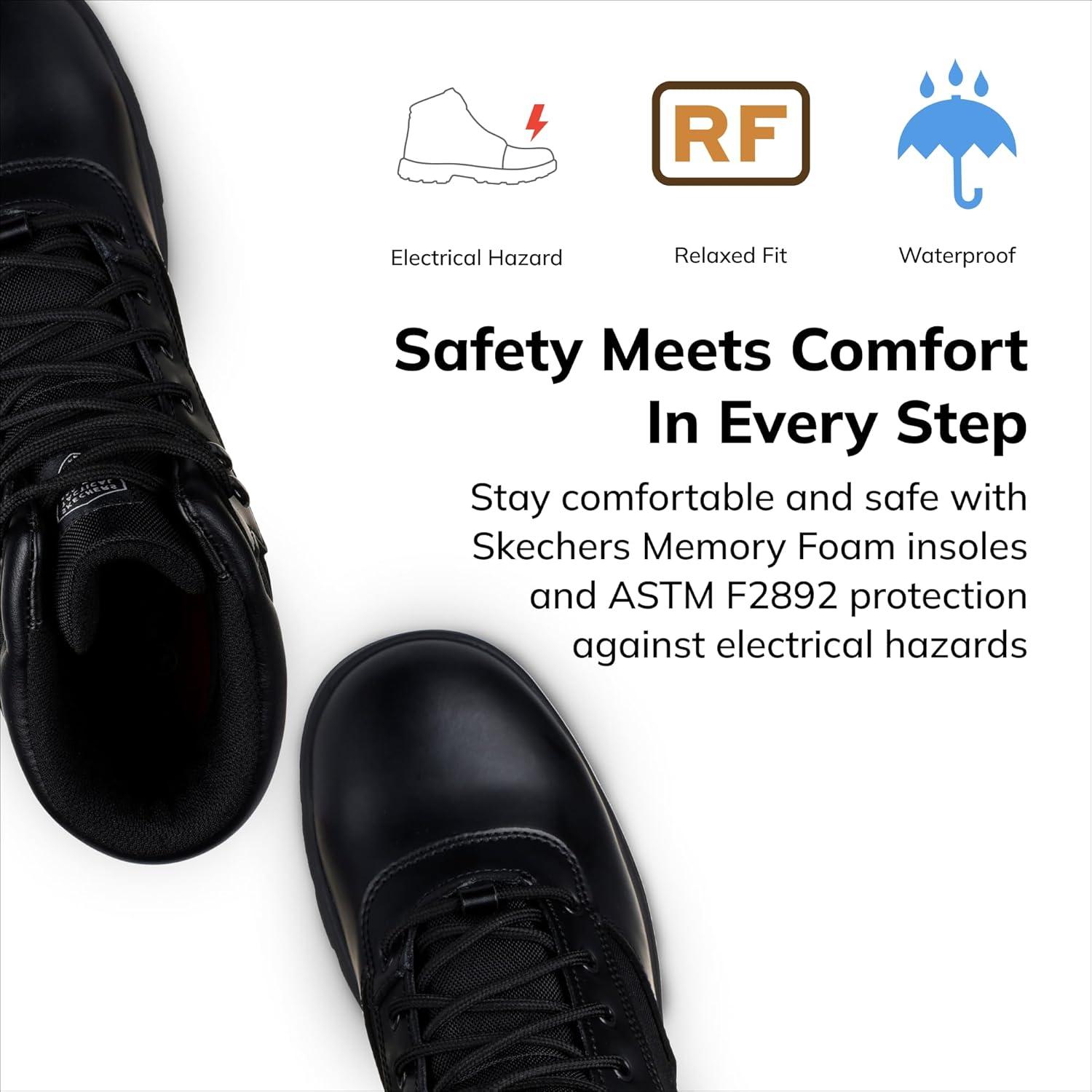 imageSkechers mens New Wascana BenenMilitary and Tactical BootBlack