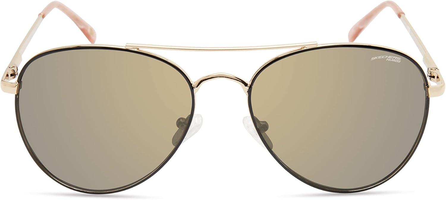 imageSkechers womens Sea6166 Pilot SunglassesGold