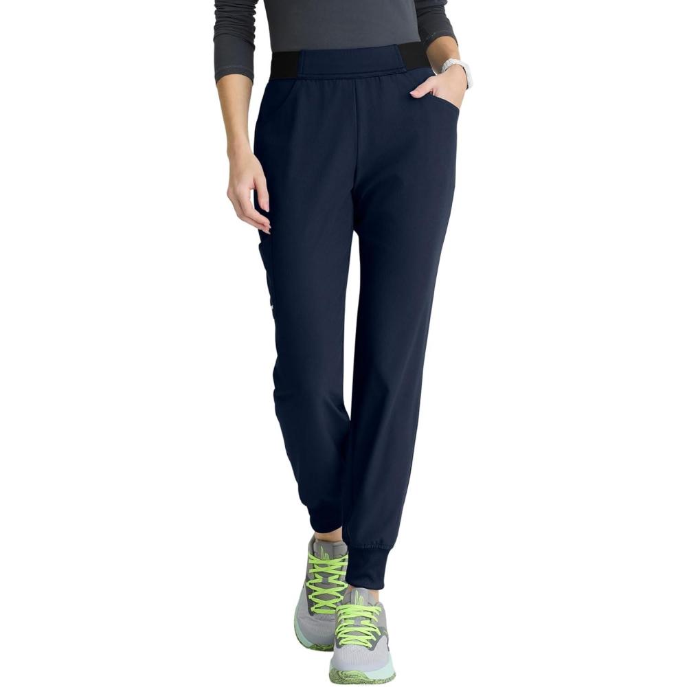 imageBARCO Skechers Vitality Electra Classic Fit Scrub Jogger for Women MidRise 5Pocket Pant with 4Way StretchNavy