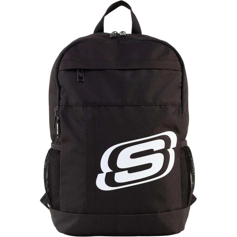 imageSkechers 365 Central Travel Backpack for Women ampamp Men College Backpack Laptop Bag Multipurpose Back Pack ampamp Book Bag GreyBlack White