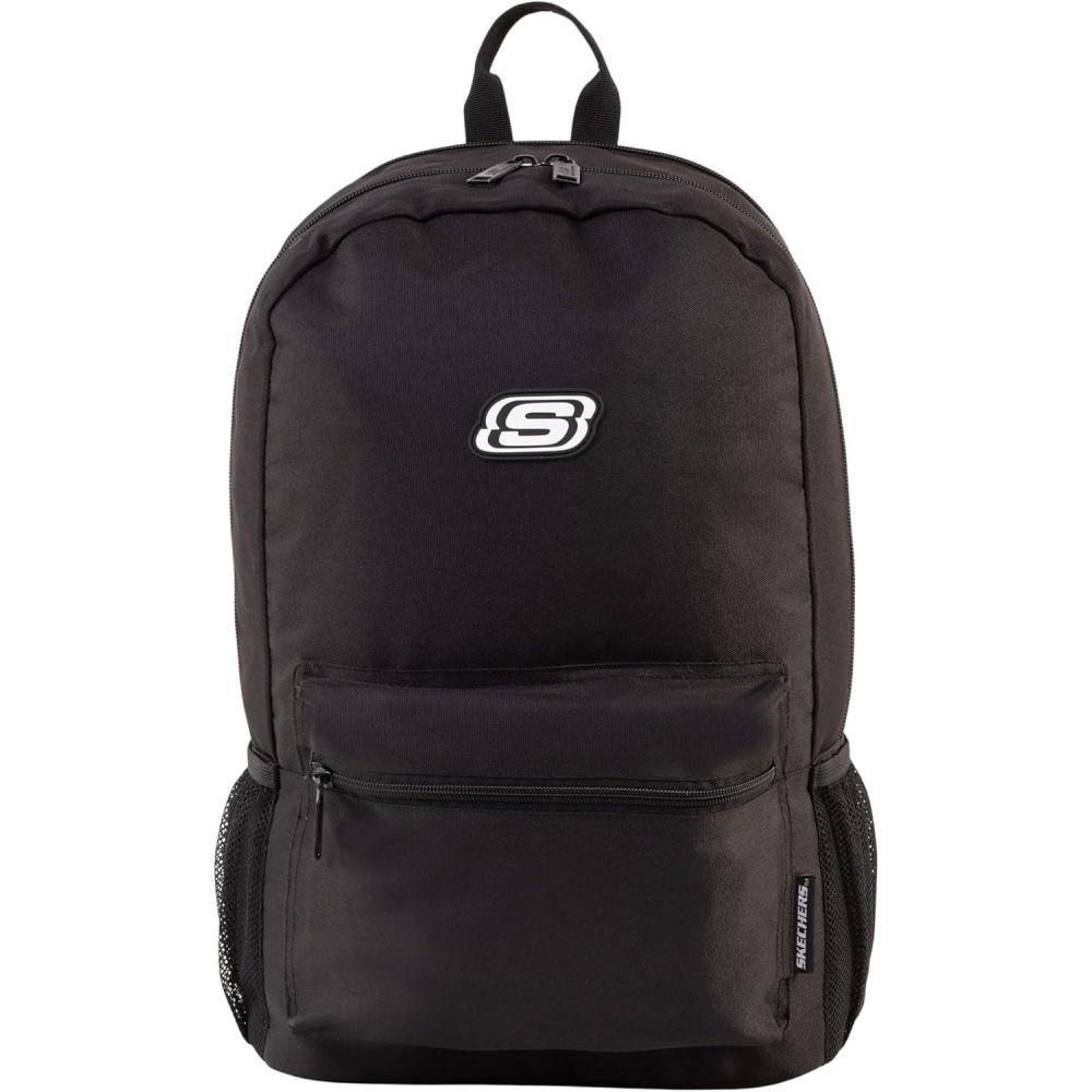 imageSkechers 365 Essential Travel Backpack for Women ampamp Men College Backpack Laptop Bag Multipurpose Back Pack ampamp Book Bag Black ampamp WhiteBlack  White