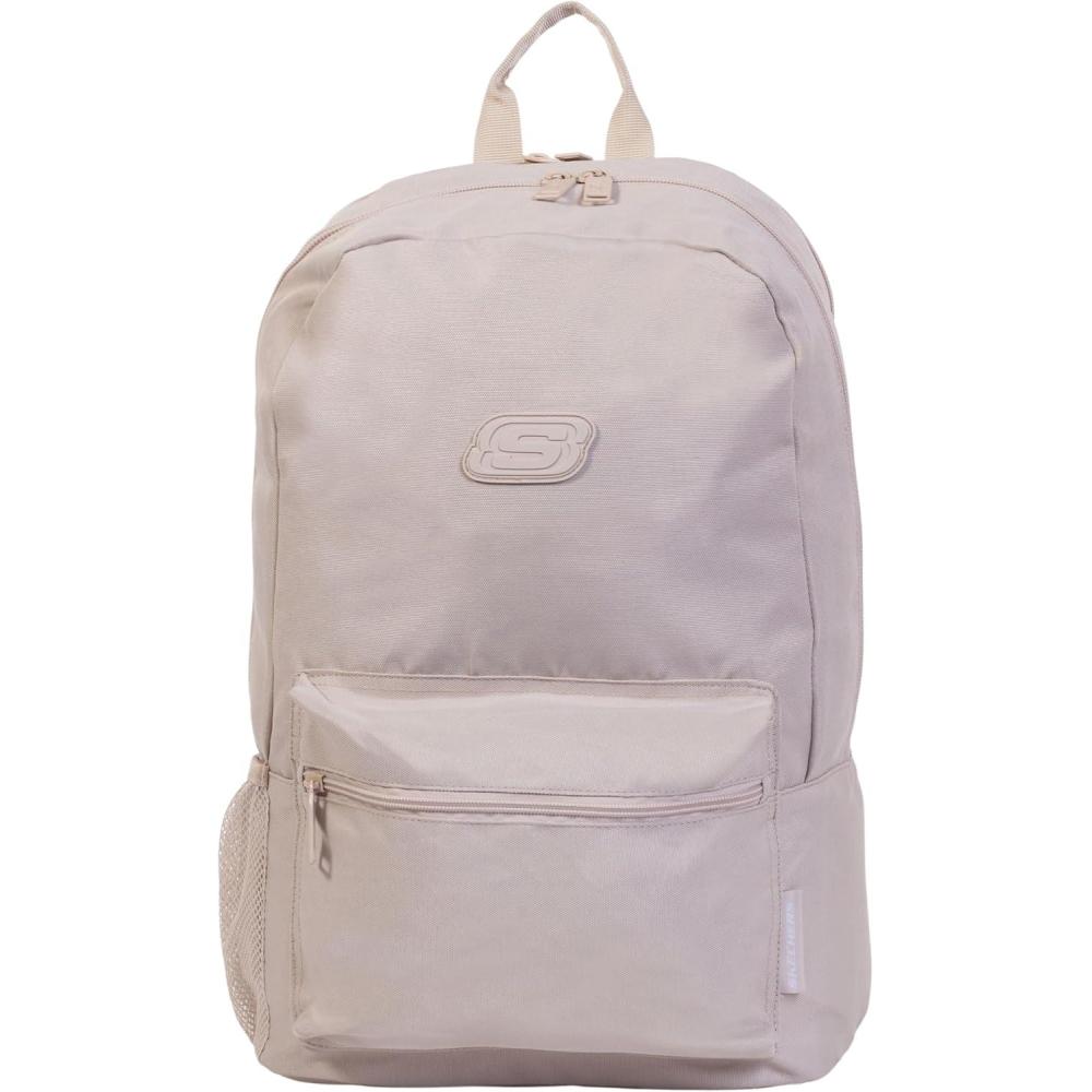 imageSkechers 365 Essential Travel Backpack for Women ampamp Men College Backpack Laptop Bag Multipurpose Back Pack ampamp Book Bag Black ampamp WhiteSilver Lining