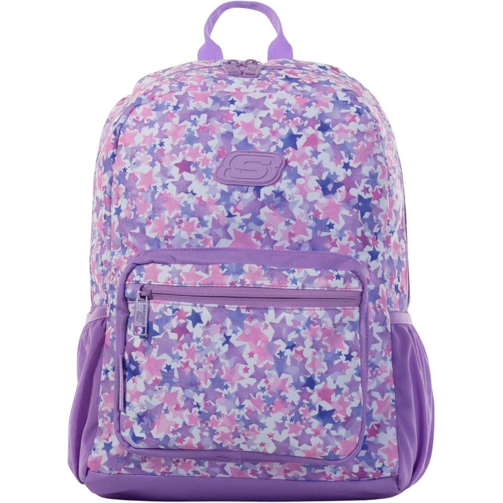 imageSkechers 365 JR Adventure Travel Backpack for Women ampamp Men College Backpack Laptop Bag Multipurpose Back Pack ampamp Book Bag Purple CamoPurple Camo
