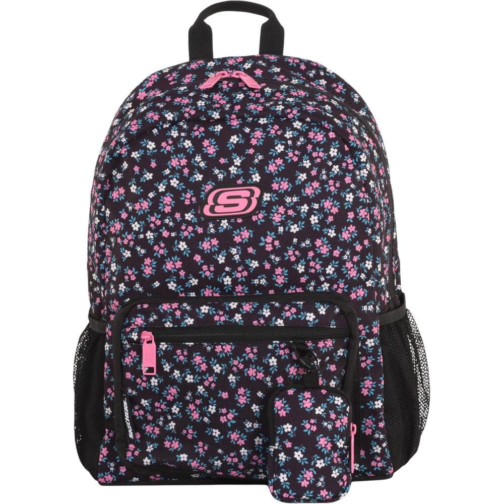imageSkechers 365 Trail Quest Travel Backpack for Women ampamp Men College Backpack Laptop Bag Multipurpose Back Pack ampamp Book Bag CamoFloral