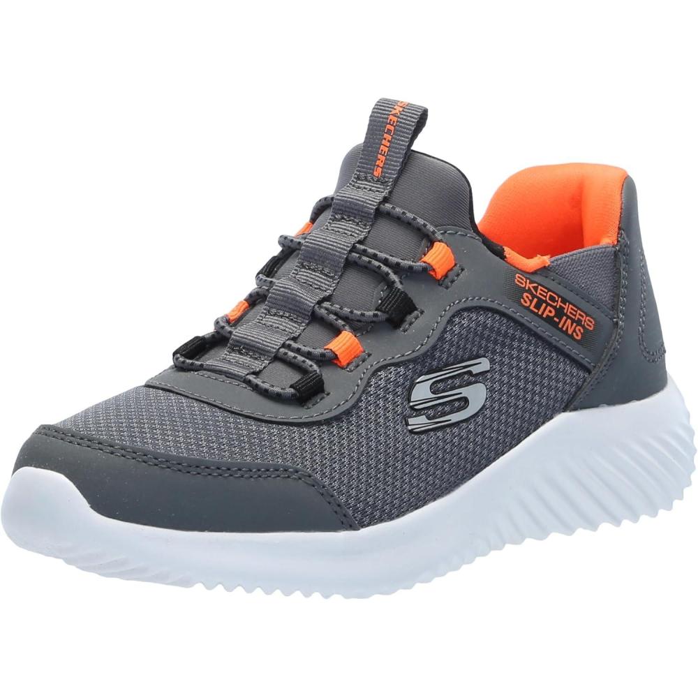 imageSkechers Boys Bounder BriskBurstCharcoalOrange