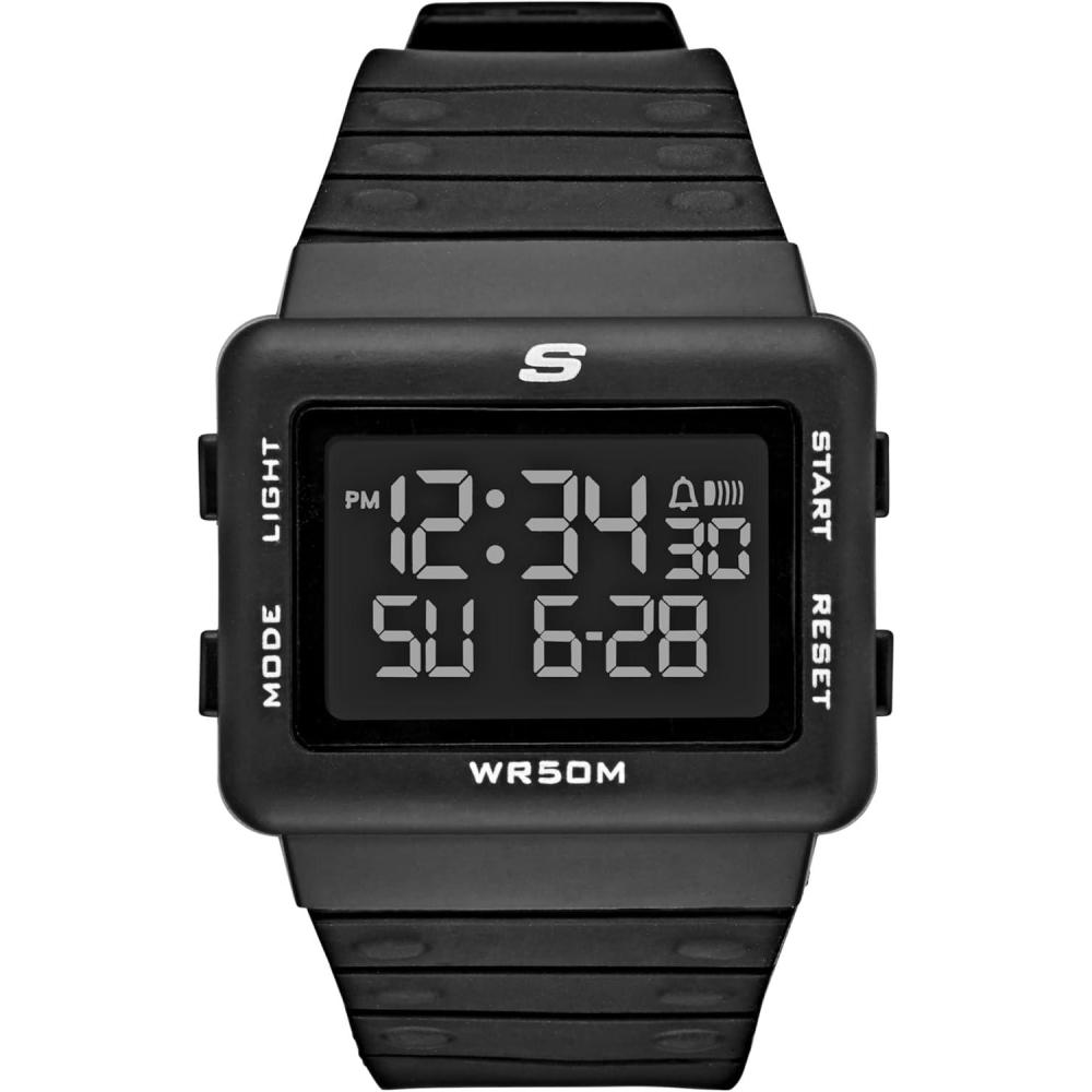 imageSkechers Casual Digital Watch for MenLarson Black