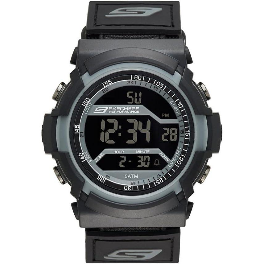 imageSkechers Digital Sports Watch for MenFlournoy BlackGrey