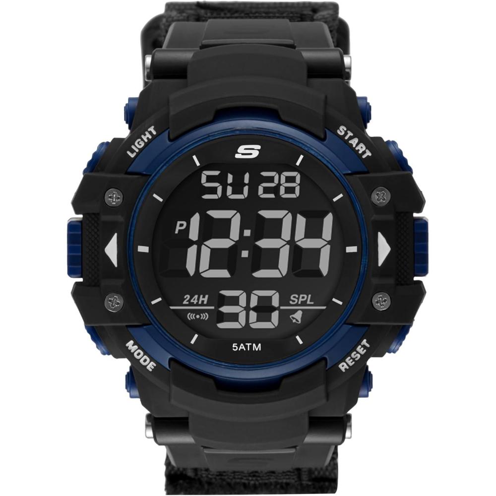 imageSkechers Digital Sports Watch for MenKeats BlackBlue