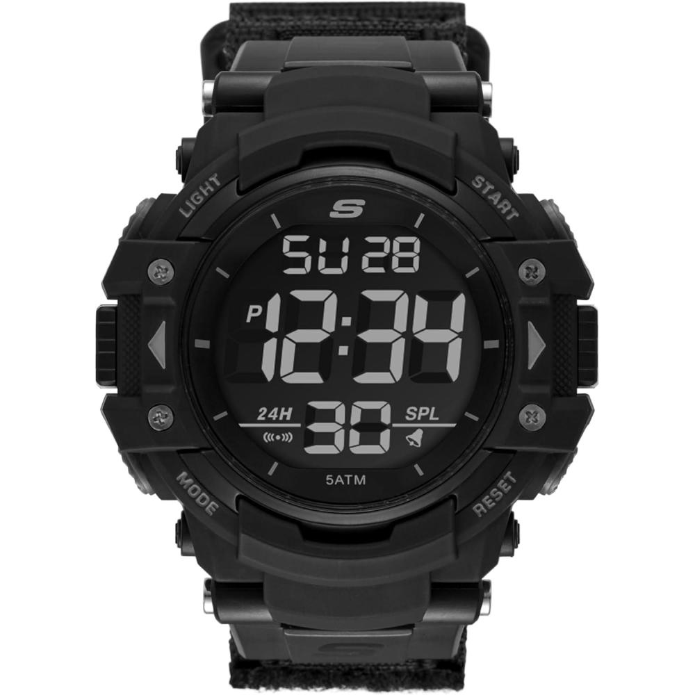 imageSkechers Digital Sports Watch for MenKeats BlackSilver