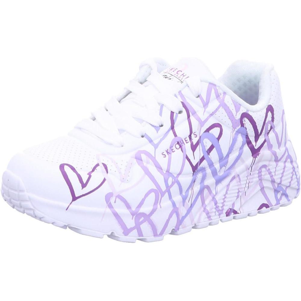 imageSkechers Girls Uno Lite spread the LoveWhiteLight Purple