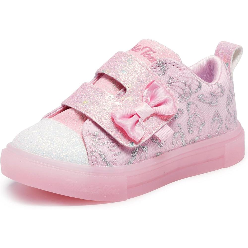 imageSkechers Kids Girls Twinkle Sparks Ice  Heather  LightUp Sneakers Cushioned Comfort Flexible SoleRose Gold