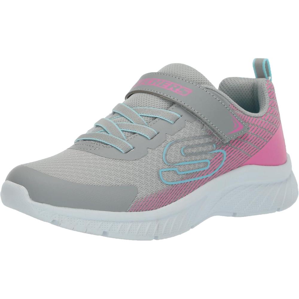 imageSkechers Kids Microspec PlusSwirl Sweet SneakersGreyPink