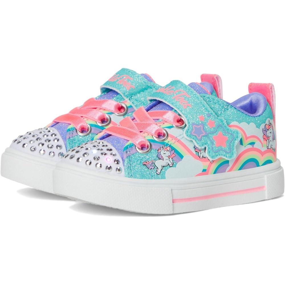 imageSkechers Kids Twinkle SparksJumpin Clouds SneakerTurquoiseMulti