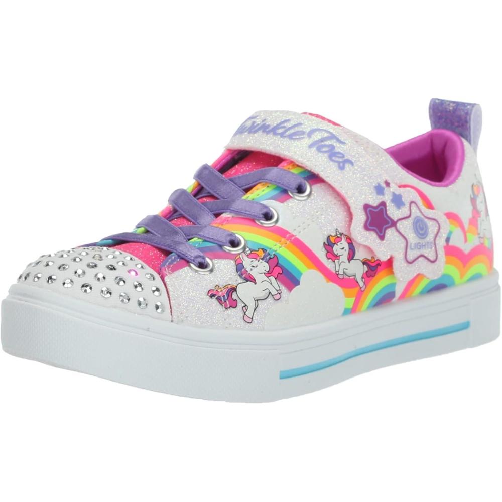 imageSkechers Kids Twinkle SparksJumpin Clouds SneakerWhiteMulti