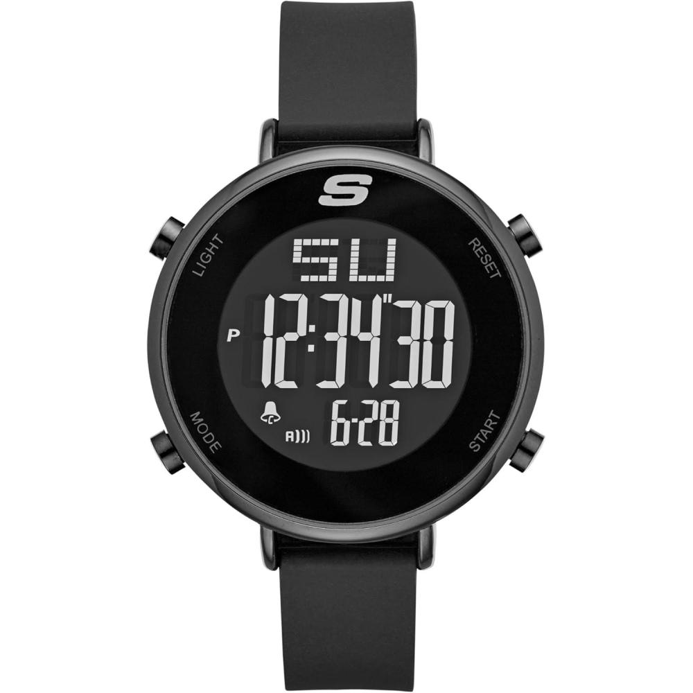 imageSkechers Magnolia Digital Silicone Watch for WomenBlack