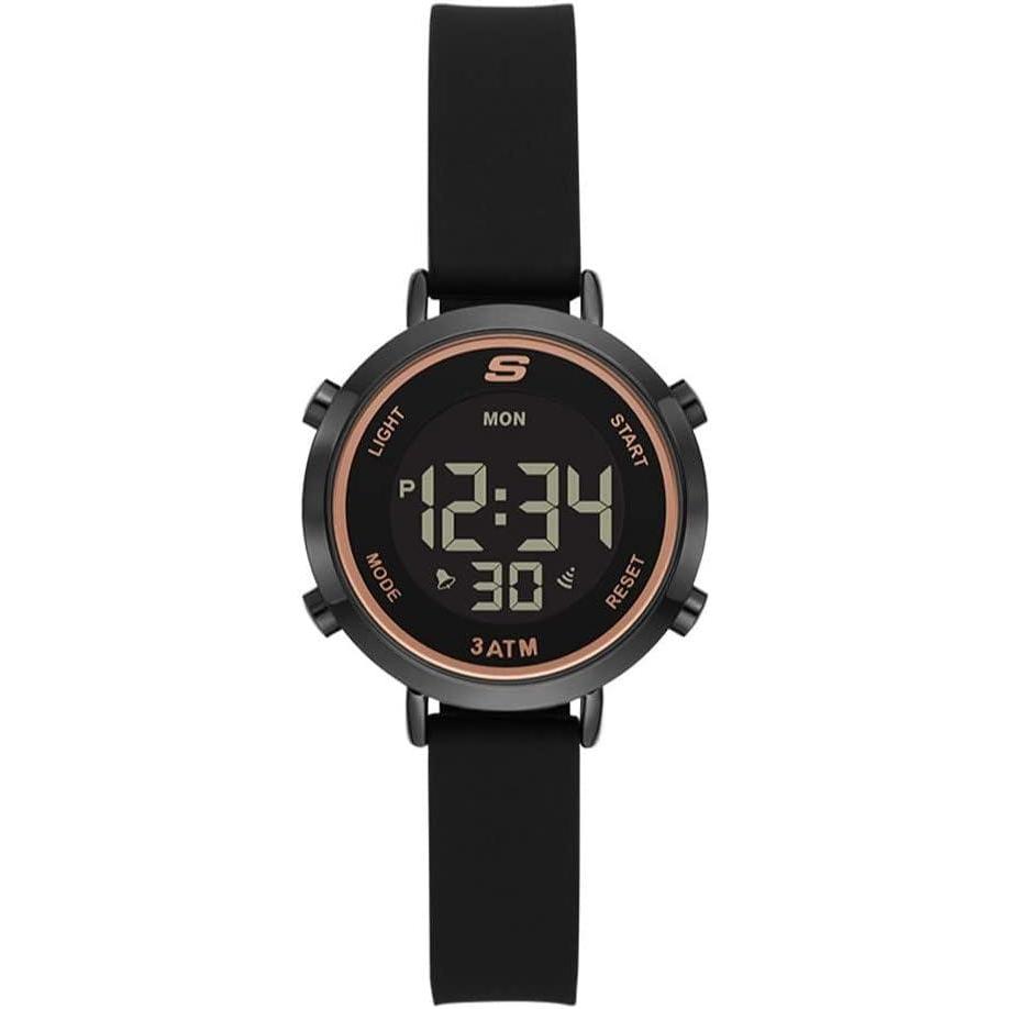 imageSkechers Magnolia Digital Silicone Watch for WomenMini Black