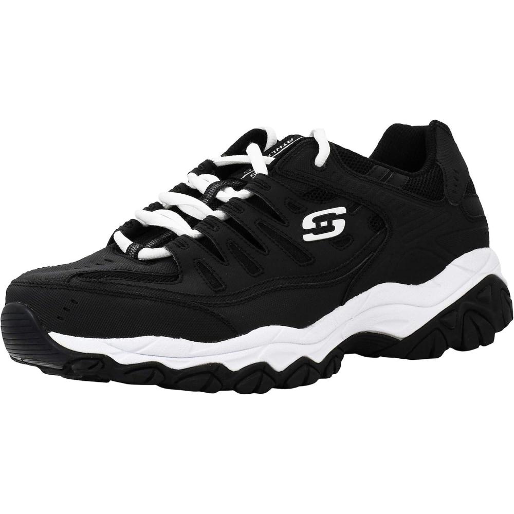 imageSkechers Mens Afterburn M Fit ReprintBlackWhite