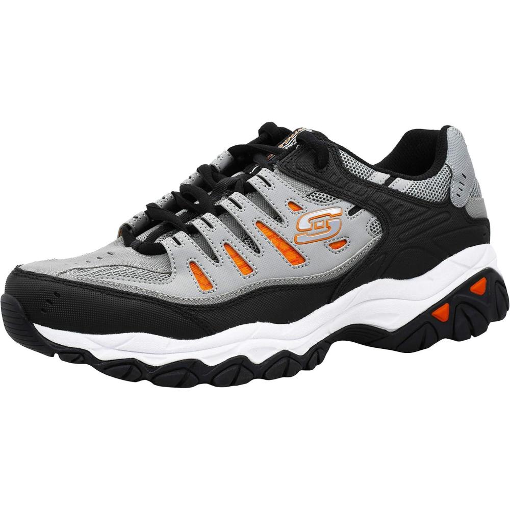 imageSkechers Mens Afterburn M Fit ReprintGreyOrange
