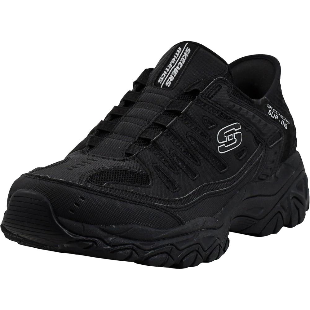 imageSkechers Mens Afterburn M Fit Ridgeburn Hands Free Slipin LoafersBlackBlack