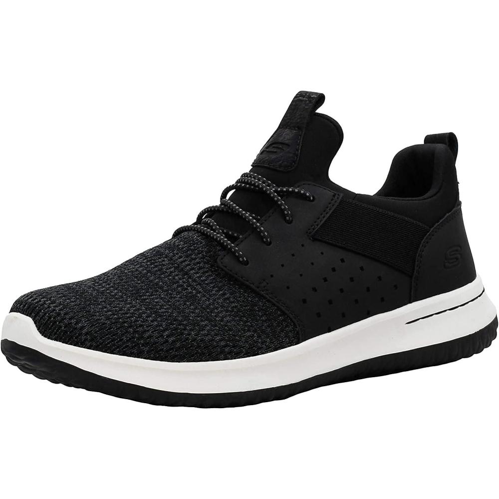 imageSkechers Mens Classic FitDelsonCamden SneakerBlackWhite