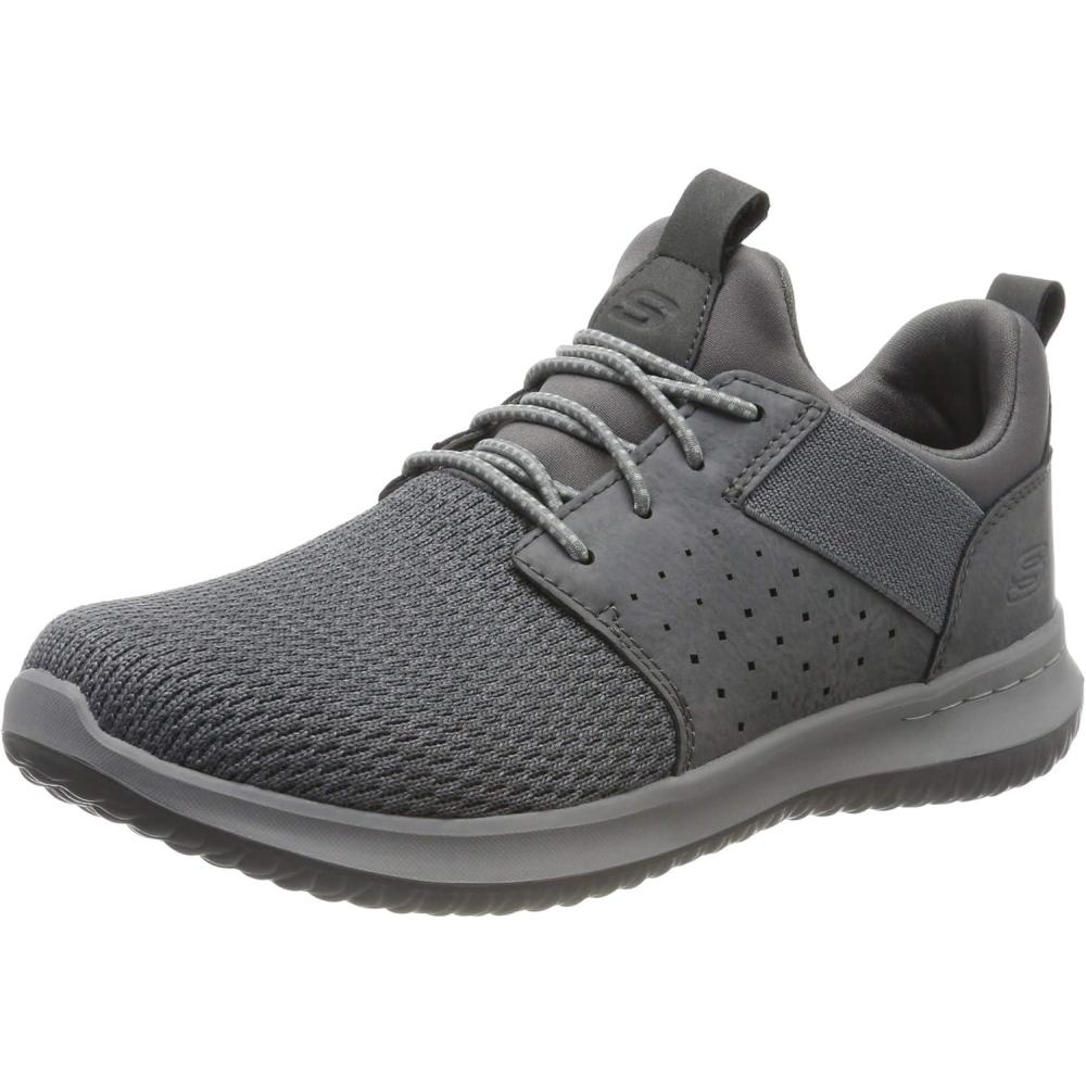 imageSkechers Mens Classic FitDelsonCamden SneakerGray Mesh W Synthetic