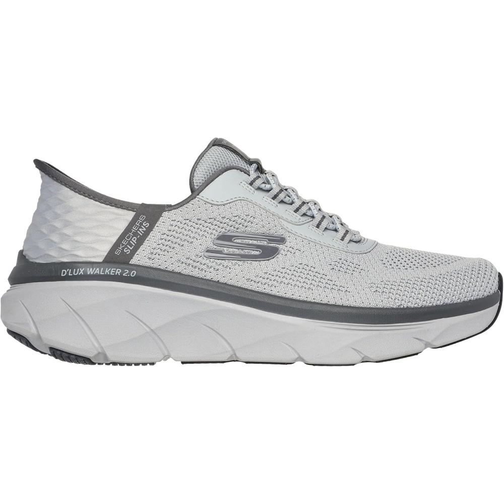 imageSkechers Mens Dlux Walker 20 Rezinate Hands Free SlipinGreycharcoal