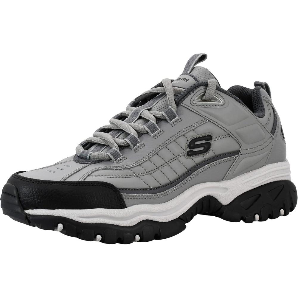 imageSkechers Mens Energy Afterburn SneakersCharcoalGrey