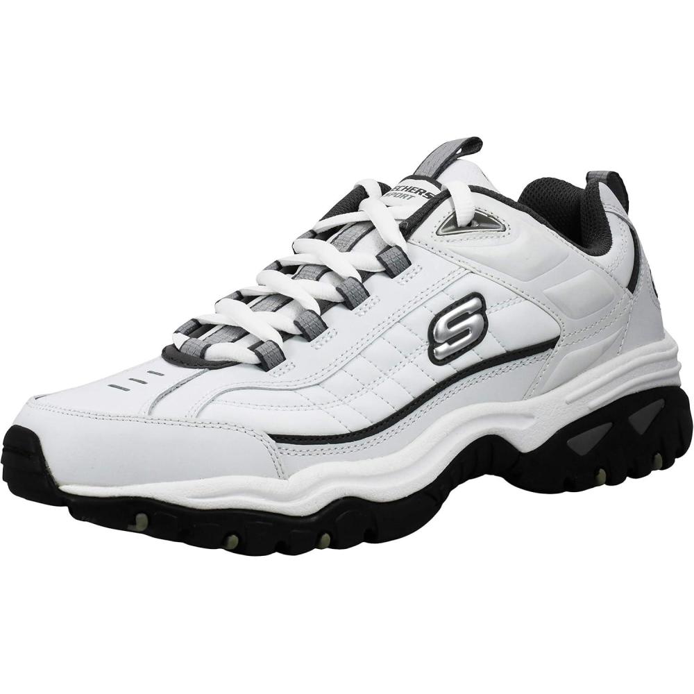 imageSkechers Mens Energy Afterburn SneakersWhiteCharcoal