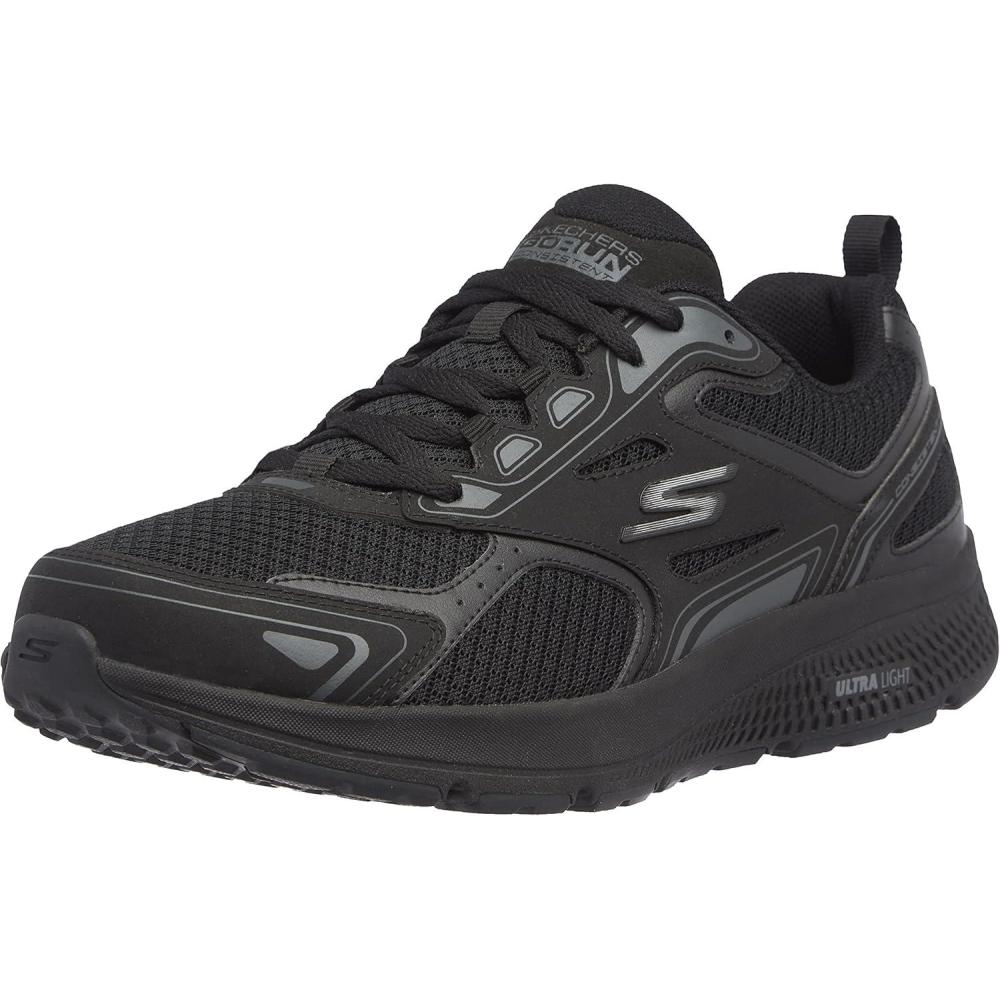 imageSkechers Mens GOrun ConsistentSneakerBlackCharcoal