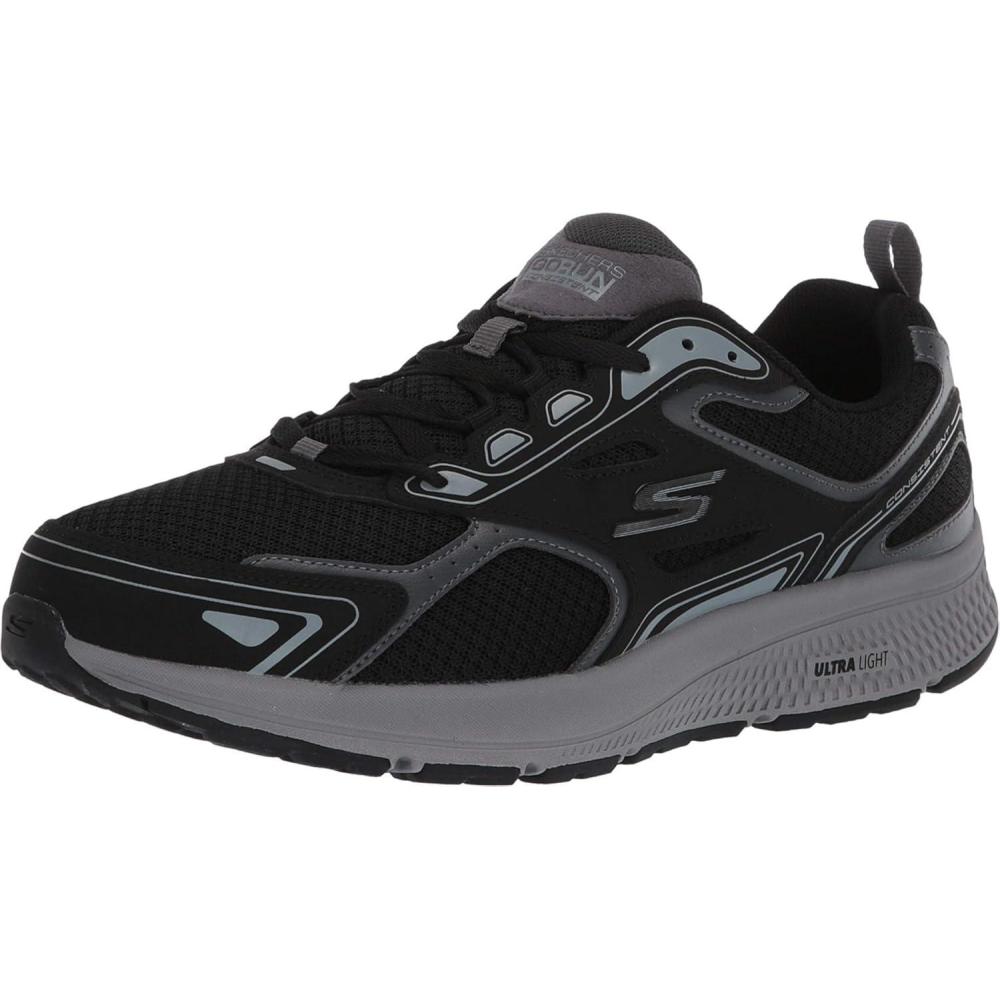 imageSkechers Mens GOrun ConsistentSneakerBlackGrey