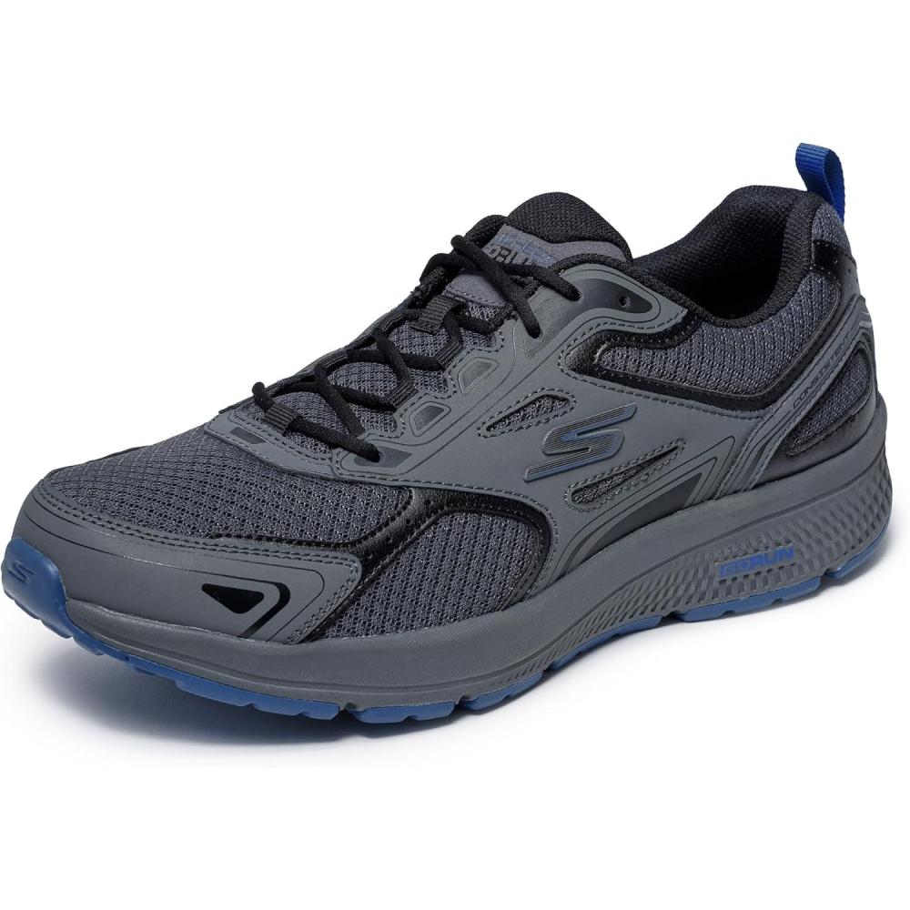 imageSkechers Mens GOrun ConsistentSneakerCharcoalBlue