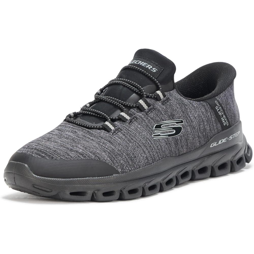 imageSkechers Mens GlideStep Zefyr Hands Free SlipinCharcoalBlack