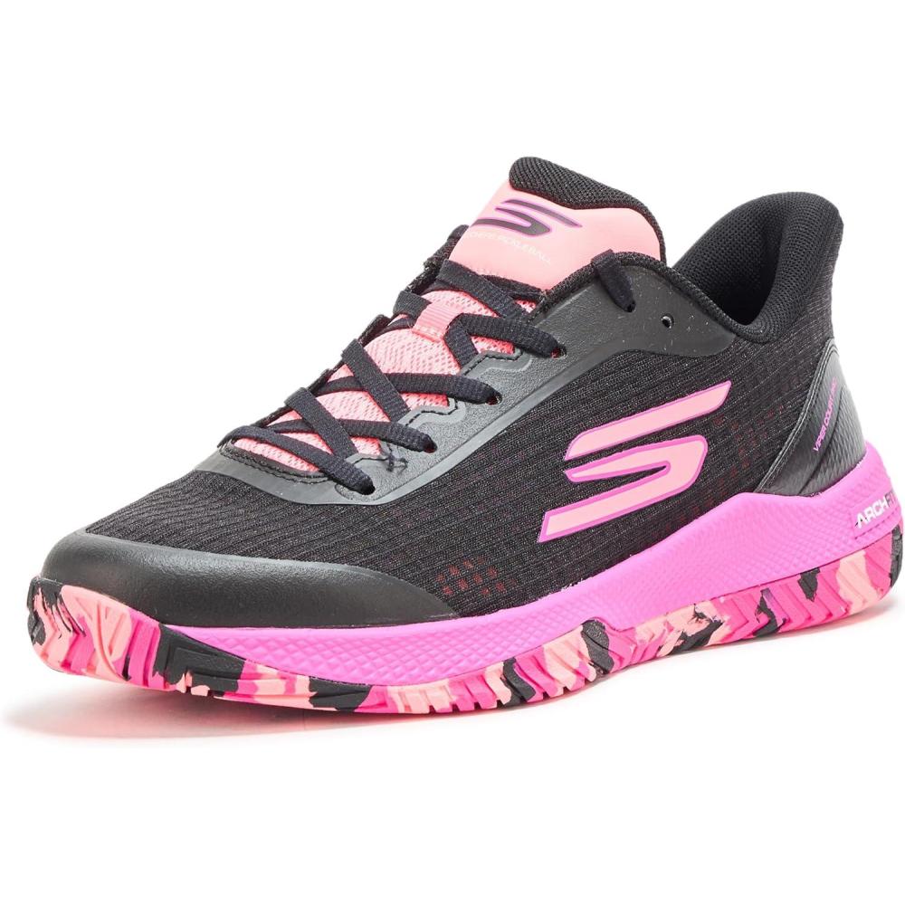 imageSkechers Mens Go Train Arch Fit Viper Court Pro PickleballBlackHot Pink
