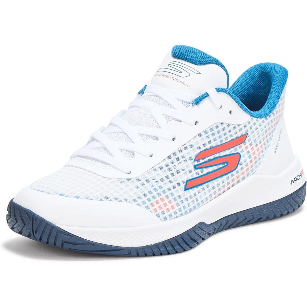 imageSkechers Mens Go Train Arch Fit Viper Court Pro PickleballWhiteTurquoise