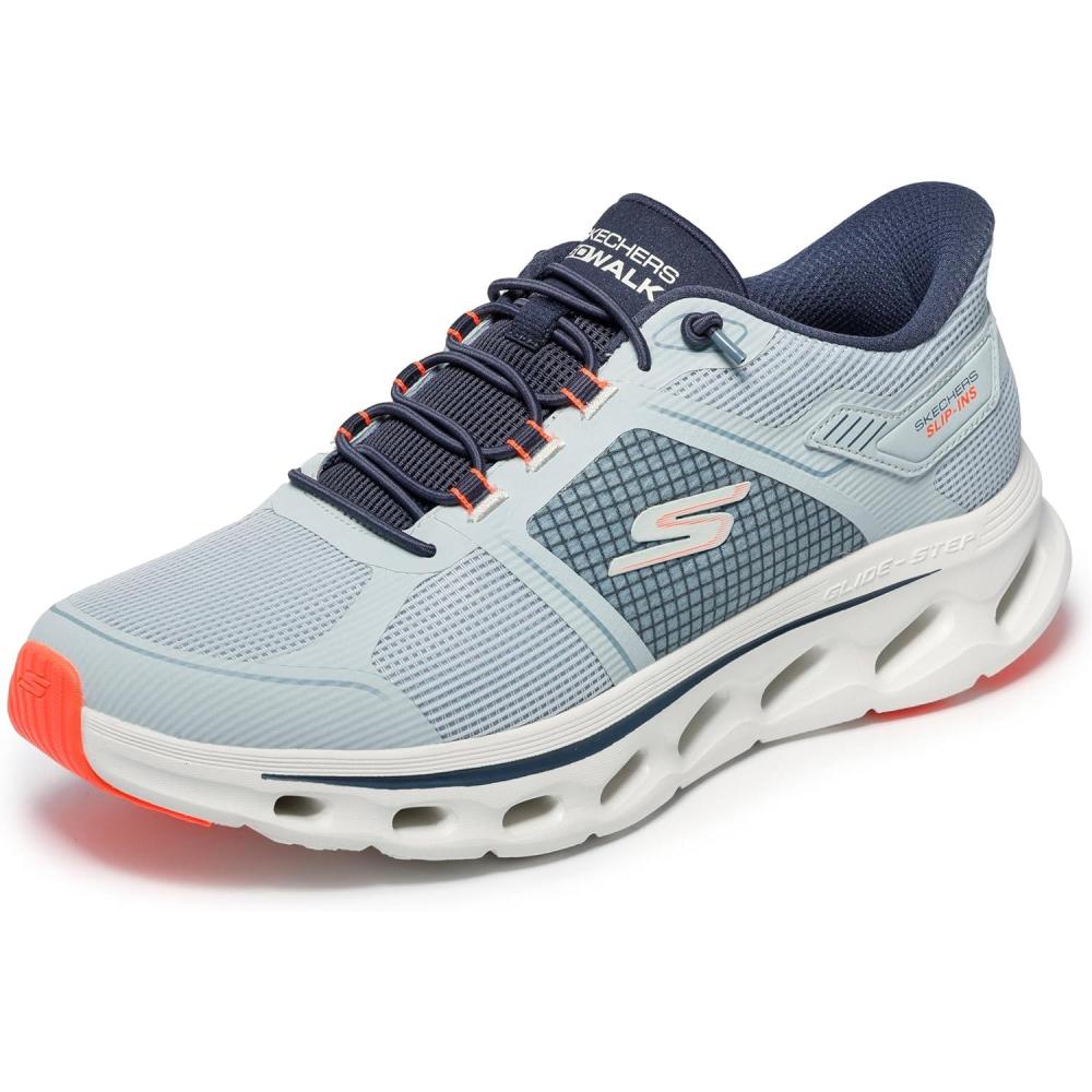 imageSkechers Mens Go Walk Glide Step 20 Zalor Hands Free SlipinsSlate
