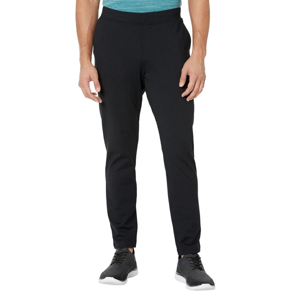 imageSkechers Mens Go Walk Slip Ins Stretchable Tapered Leg PantsBold Black