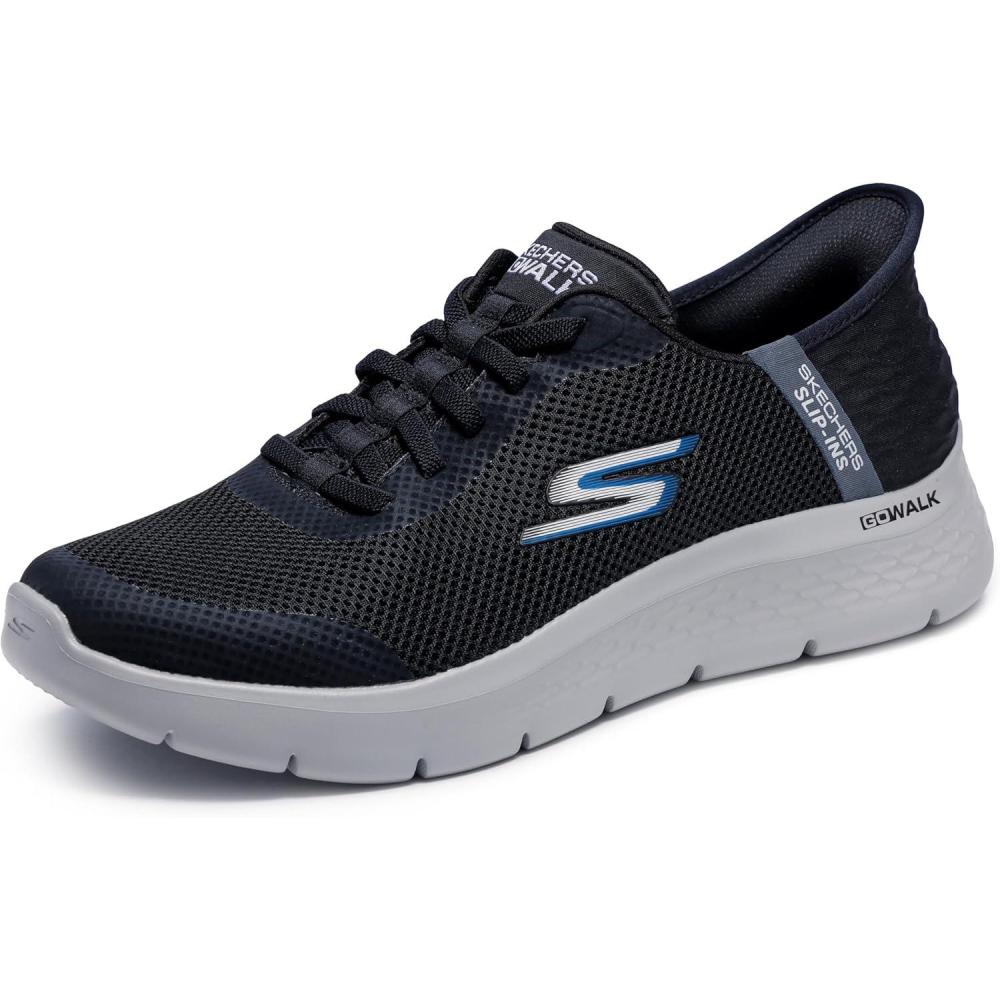 imageSkechers Mens Hands Free Slipins Go Walk FlexHands Up SneakerSneakerBlackGrey