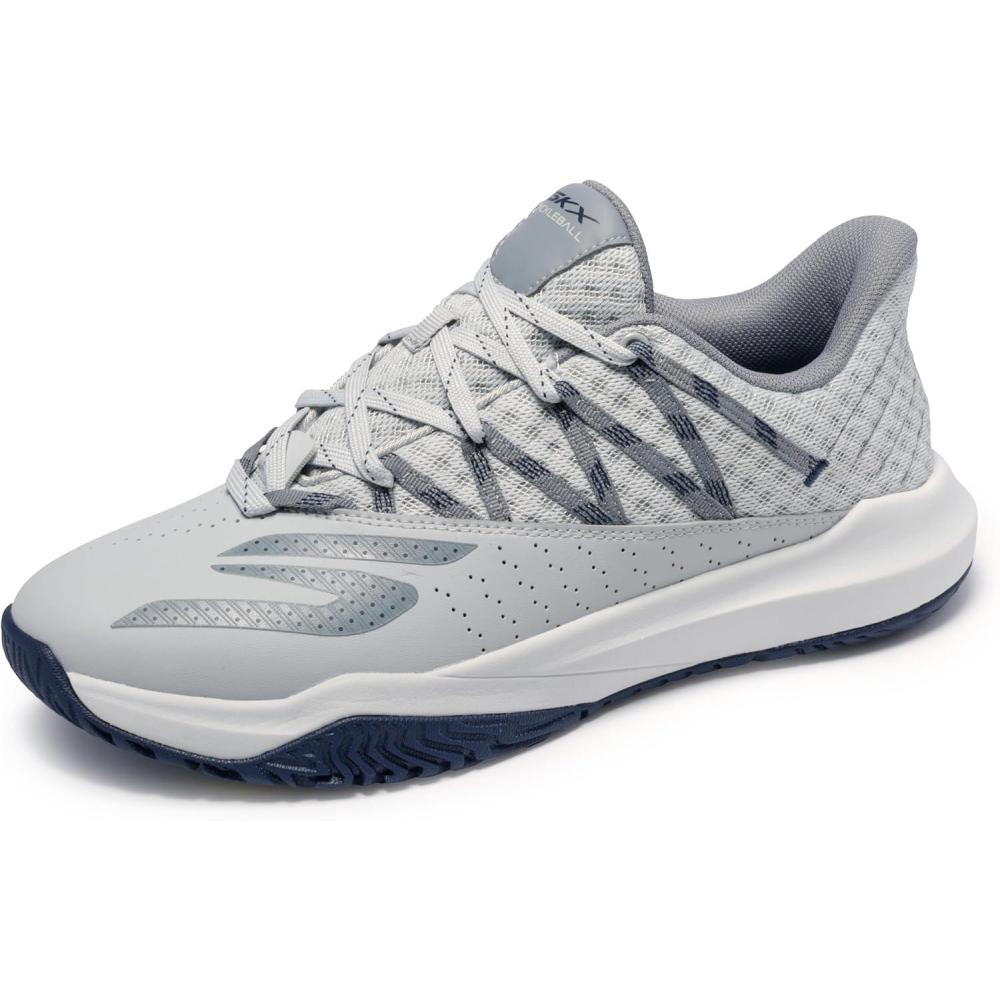 imageSkechers Mens HandsFree Slipins Viper Court Rally TrainersGreyNavy