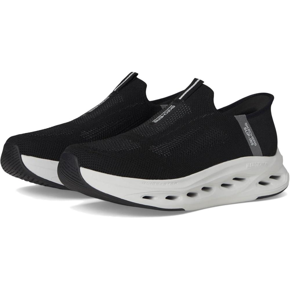 imageSkechers Mens Max Cushioning Glide Step Euclid Hands Free SlipinsBlackGrey